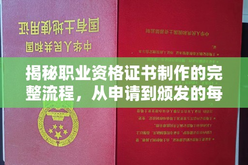 汉滨揭秘职业资格证书制作的完整流程，从申请到颁发的每一步