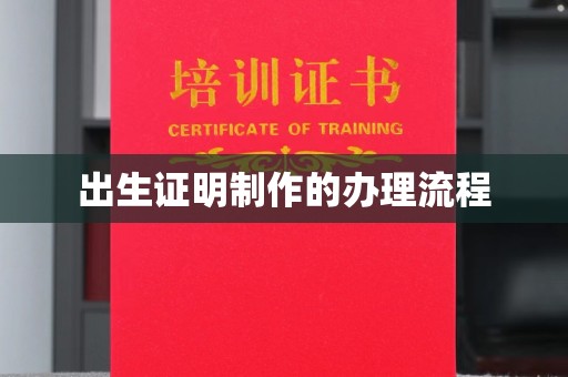 汉滨出生证明制作的办理流程