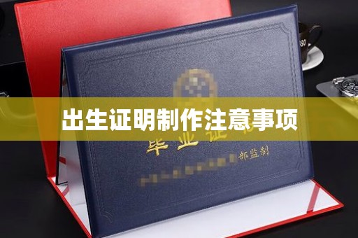汉滨出生证明制作注意事项