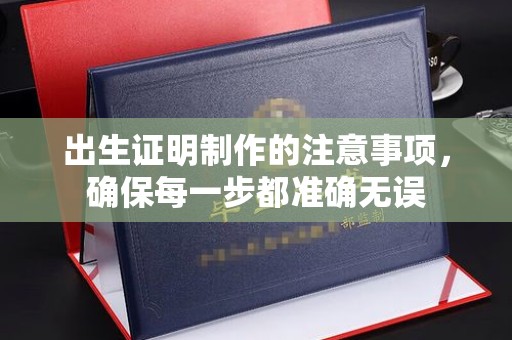 汉滨出生证明制作的注意事项，确保每一步都准确无误
