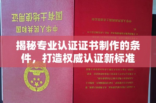汉滨揭秘专业认证证书制作的条件，打造权威认证新标准