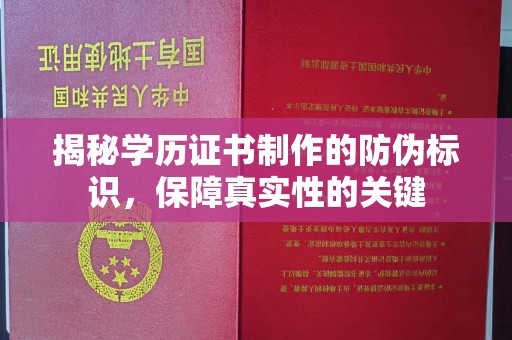 汉滨揭秘学历证书制作的防伪标识，保障真实性的关键