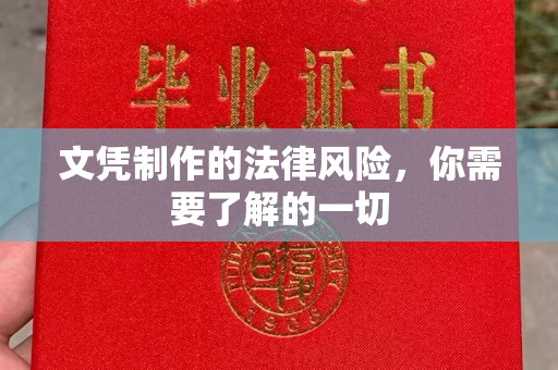 汉滨文凭制作的法律风险，你需要了解的一切