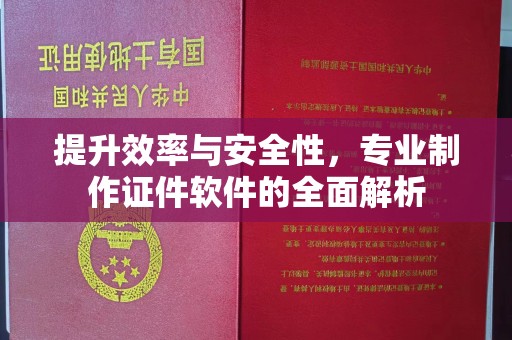 汉滨提升效率与安全性，专业制作证件软件的全面解析