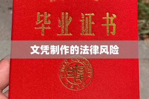汉滨文凭制作的法律风险