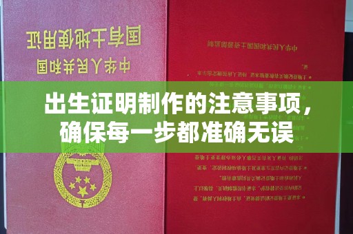 汉滨出生证明制作的注意事项，确保每一步都准确无误