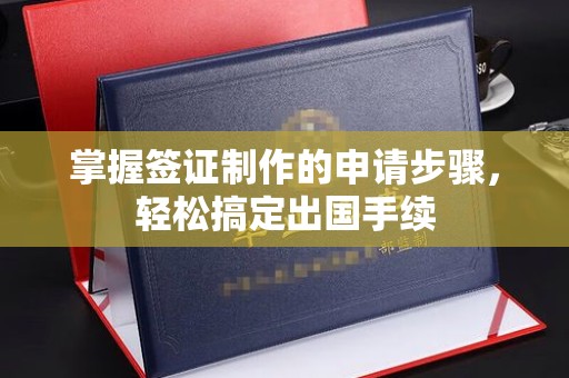 汉滨掌握签证制作的申请步骤，轻松搞定出国手续