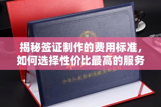 汉滨揭秘签证制作的费用标准，如何选择性价比最高的服务？