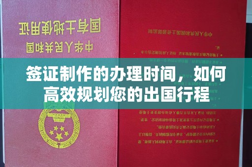 汉滨签证制作的办理时间，如何高效规划您的出国行程