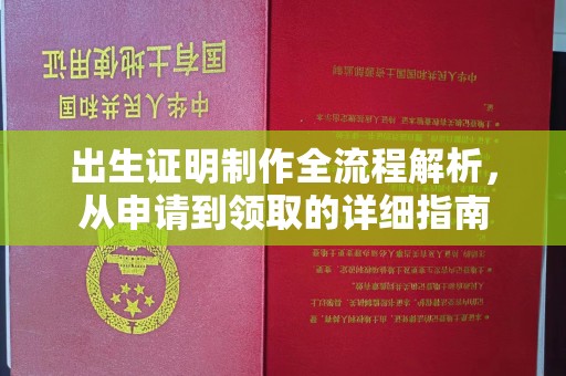 汉滨出生证明制作全流程解析，从申请到领取的详细指南
